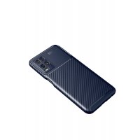 Newface Oppo A54 4G Kılıf Auto Focus Karbon Kapak - Lacivert
