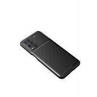 Newface Oppo A54 4G Kılıf Auto Focus Karbon Kapak - Siyah