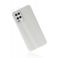Newface Oppo A54 4G Kılıf Glass Kapak - Beyaz