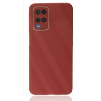 Newface Oppo A54 4G Kılıf Glass Kapak - Bordo