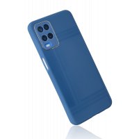 Newface Oppo A54 4G Kılıf Glass Kapak - Mavi