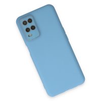 Newface Oppo A54 4G Kılıf Lansman Glass Kapak - Mavi