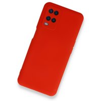 Newface Oppo A54 4G Kılıf Nano içi Kadife  Silikon - Kırmızı