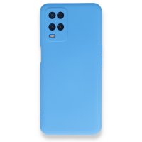 Newface Oppo A54 4G Kılıf Nano içi Kadife  Silikon - Mavi