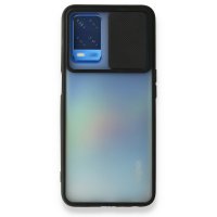 Newface Oppo A54 4G Kılıf Palm Buzlu Kamera Sürgülü Silikon - Siyah