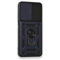 Newface Oppo A54 4G Kılıf Pars Lens Yüzüklü Silikon - Lacivert