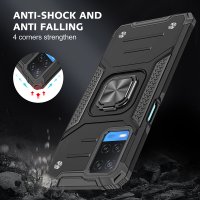 Newface Oppo A54 4G Kılıf Zegna Yüzüklü Silikon Kapak - Siyah