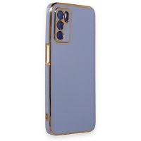 Newface Oppo A55 Kılıf Volet Silikon - Mavi