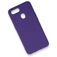 Newface Oppo A5S Kılıf Nano içi Kadife Silikon - Mor