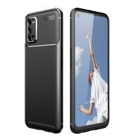 Newface Oppo A72 Kılıf Auto Focus Karbon Kapak - Siyah