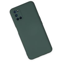 Newface Oppo A72 Kılıf Nano içi Kadife  Silikon - Koyu Yeşil