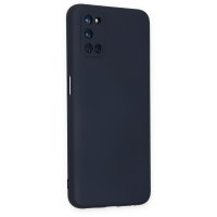 Newface Oppo A72 Kılıf Nano içi Kadife Silikon - Lacivert
