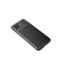 Newface Oppo A73 Kılıf Focus Karbon Silikon - Siyah