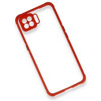 Newface Oppo A73 Kılıf Miami Şeffaf Silikon - Kırmızı