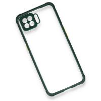 Newface Oppo A73 Kılıf Miami Şeffaf Silikon - Koyu Yeşil