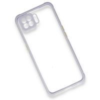 Newface Oppo A73 Kılıf Miami Şeffaf Silikon - Lila