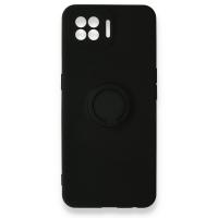 Newface Oppo A73 Kılıf Viktor Yüzüklü Silikon - Siyah