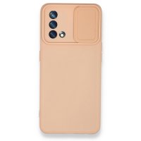 Newface Oppo A74 4G Kılıf Color Lens Silikon - Pudra