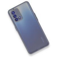 Newface Oppo A74 4G Kılıf Montreal Silikon Kapak - Gri