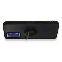 Newface Oppo A74 4G Kılıf Montreal Yüzüklü Silikon Kapak - Siyah