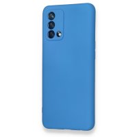 Newface Oppo A74 4G Kılıf Nano içi Kadife Silikon - Mavi