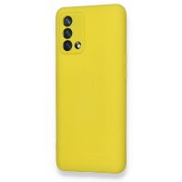 Newface Oppo A74 4G Kılıf Nano içi Kadife Silikon - Sarı