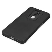 Newface Oppo A9 2020 Kılıf Loop Deri Silikon - Siyah