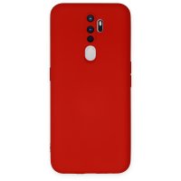Newface Oppo A9 2020 Kılıf Nano içi Kadife Silikon - Kırmızı