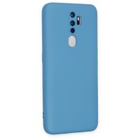 Newface Oppo A9 2020 Kılıf Nano içi Kadife  Silikon - Mavi