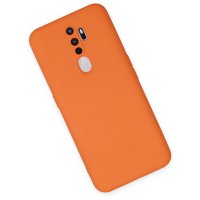 Newface Oppo A9 2020 Kılıf Nano içi Kadife Silikon - Turuncu