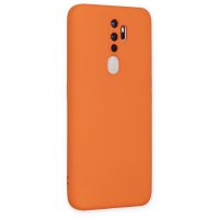 Newface Oppo A9 2020 Kılıf Nano içi Kadife Silikon - Turuncu