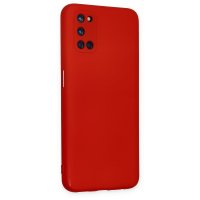 Newface Oppo A92 Kılıf Nano içi Kadife  Silikon - Kırmızı