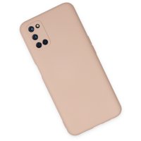 Newface Oppo A92 Kılıf Nano içi Kadife Silikon - Pudra