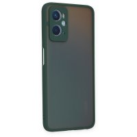 Newface Oppo A96 Kılıf Montreal Silikon Kapak - Yeşil