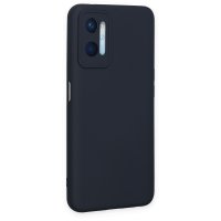 Newface Oppo A96 Kılıf Nano içi Kadife Silikon - Lacivert