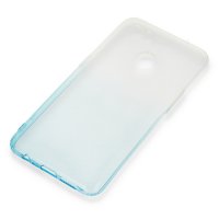 Newface Oppo AX7 Kılıf Lüx Çift Renkli Silikon - Turkuaz