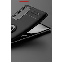 Newface Oppo Find X2 Kılıf Range Yüzüklü Silikon - Kırmızı