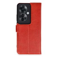 Newface Oppo Reno 11F Kılıf Trend S Plus Kapaklı Kılıf - Kırmızı