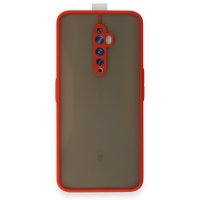 Newface Oppo Reno 2Z Kılıf Montreal Silikon Kapak - Kırmızı