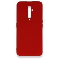Newface Oppo Reno 2Z Kılıf Nano içi Kadife  Silikon - Kırmızı