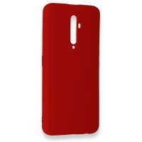 Newface Oppo Reno 2Z Kılıf Nano içi Kadife Silikon - Kırmızı
