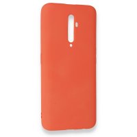 Newface Oppo Reno 2Z Kılıf Nano içi Kadife Silikon - Turuncu