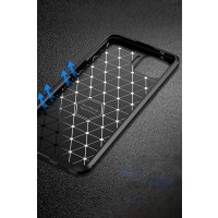 Newface Oppo Reno 4 Lite Kılıf Auto Focus Karbon Kapak - Lacivert