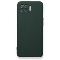 Newface Oppo Reno 4 Lite Kılıf Nano içi Kadife Silikon - Koyu Yeşil