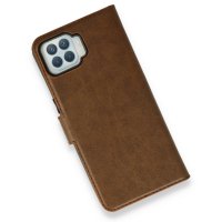 Newface Oppo Reno 4 Lite Kılıf Trend S Plus Kapaklı Kılıf - Taba