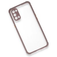 Newface Oppo Reno 4 Kılıf Miami Şeffaf Silikon - Açık Mor