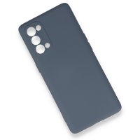 Newface Oppo Reno 5 Pro Kılıf Nano içi Kadife Silikon - Gri