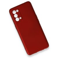 Newface Oppo Reno 5 Kılıf First Silikon - Bordo