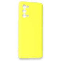 Newface Oppo Reno 5 Kılıf First Silikon - Sarı