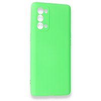 Newface Oppo Reno 5 Kılıf First Silikon - Yeşil